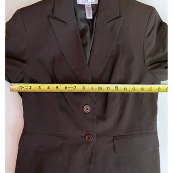 NINE & CO by Nine West Brown Blazer Size 4 - Picture 7 of 7
